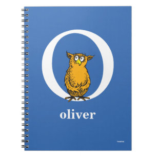 Dr. Seuss's ABC: Letter O - White   Add Your Name Notebook