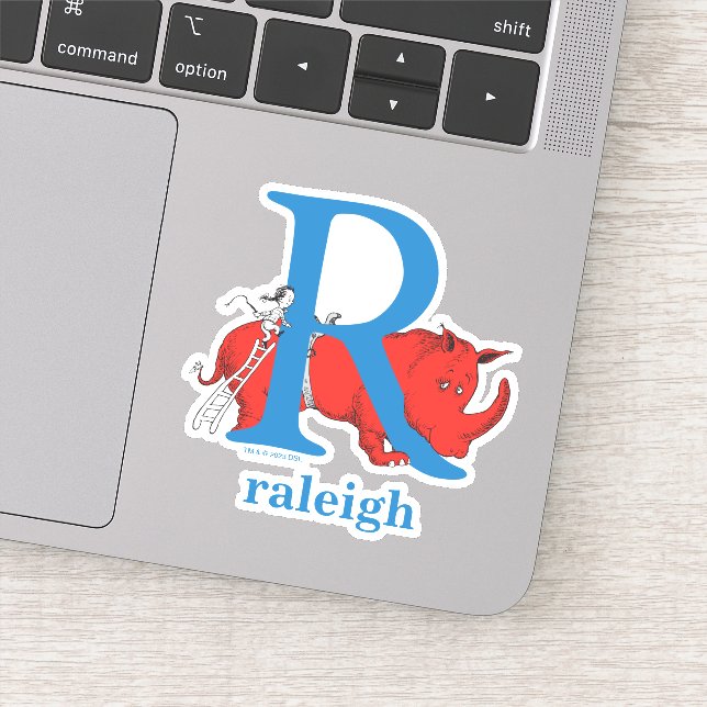 Dr. Seuss's ABC: Letter R - White | Add Your Name (Detail)