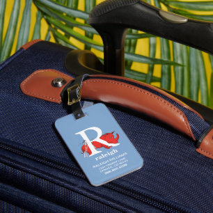Dr. Seuss's ABC: Letter R - White   Add Your Name Luggage Tag