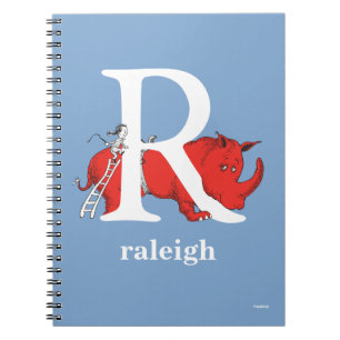 Dr. Seuss's ABC: Letter R - White   Add Your Name Notebook