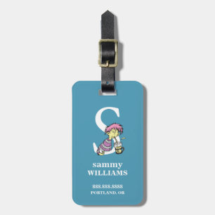 Dr. Seuss's ABC: Letter S - White   Add Your Name Luggage Tag