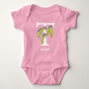 Dr. Seuss's ABC: Letter T - White   Add Your Name Baby Bodysuit