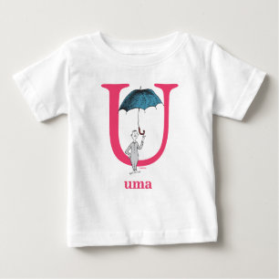 Dr. Seuss's ABC: Letter U - Pink Add Your Name Baby T-Shirt
