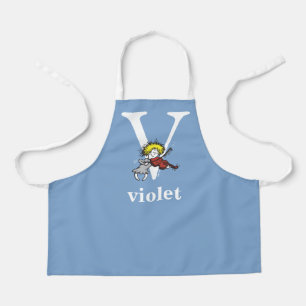 Dr. Seuss's ABC: Letter V - White   Add Your Name Apron