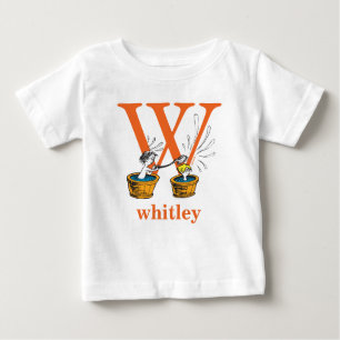 Dr. Seuss's ABC: Letter W - Orange   Add Your Name Baby T-Shirt