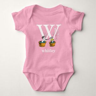 Dr. Seuss's ABC: Letter W - White   Add Your Name Baby Bodysuit