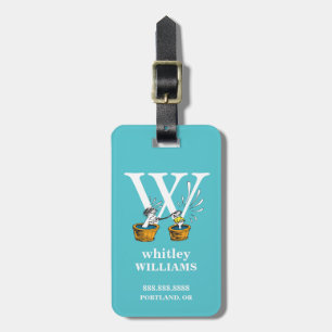 Dr. Seuss's ABC: Letter W - White Add Your Name Luggage Tag
