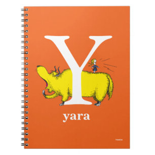 Dr. Seuss's ABC: Letter Y - White   Add Your Name Spiral Notebook