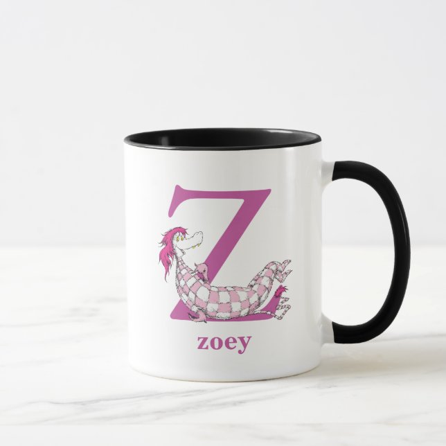 Dr. Seuss's ABC: Letter Z - Purple | Add Your Name Mug (Right)