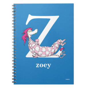 Dr. Seuss's ABC: Letter Z - White Add Your Name Spiral Notebook