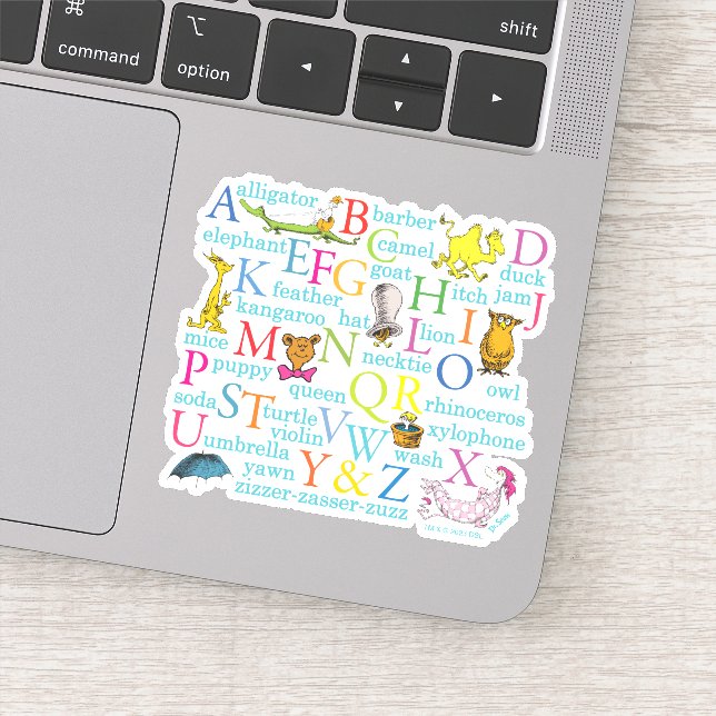 Dr. Seuss's ABC Pattern with Words (Detail)