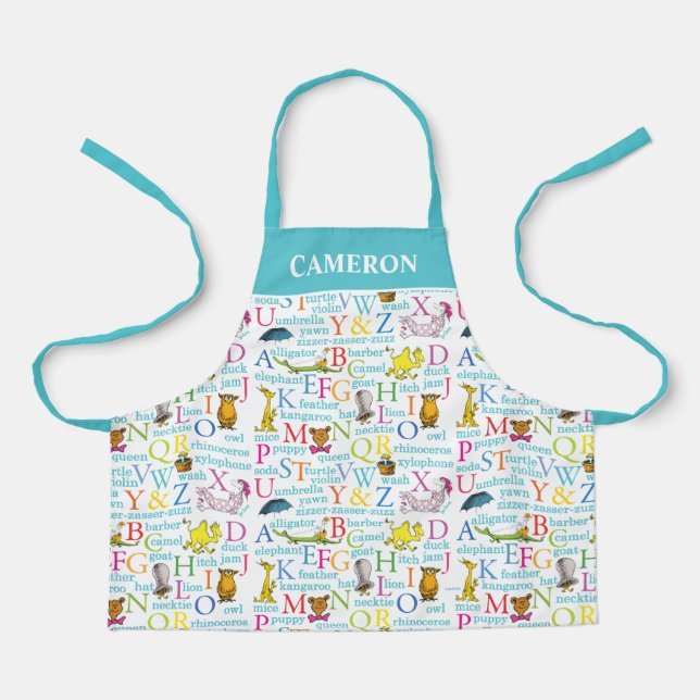 Dr. Seuss's ABC Pattern with Words Apron (Front)
