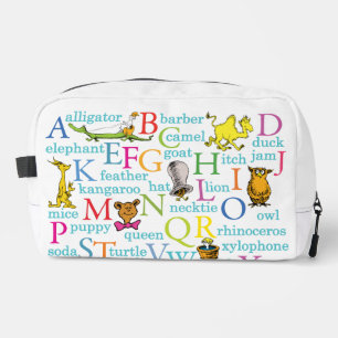 Dr. Seuss's ABC Pattern with Words Dopp Kit