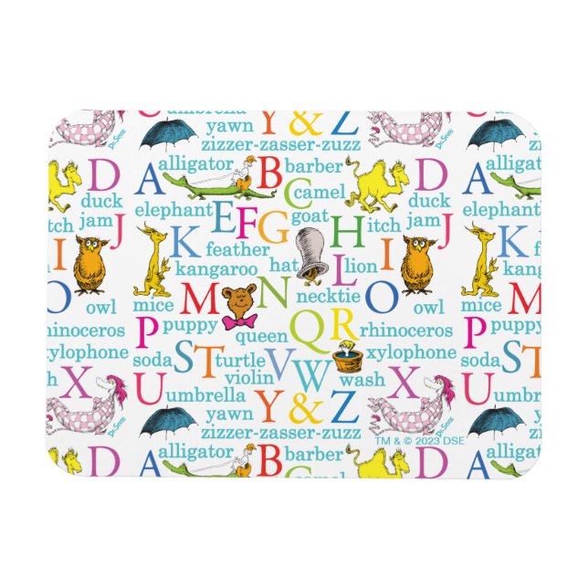Dr. Seuss's ABC Pattern with Words Magnet (Horizontal)