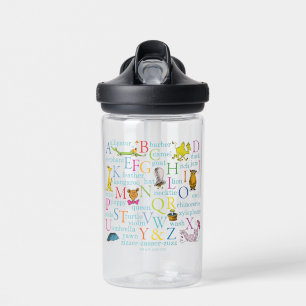 Dr. Seuss's ABC Pattern with Words Water Bottle