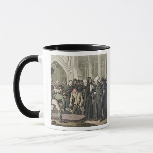 Dr Syntax at the Funeral of his Wife, from 'The To Mug (Left)