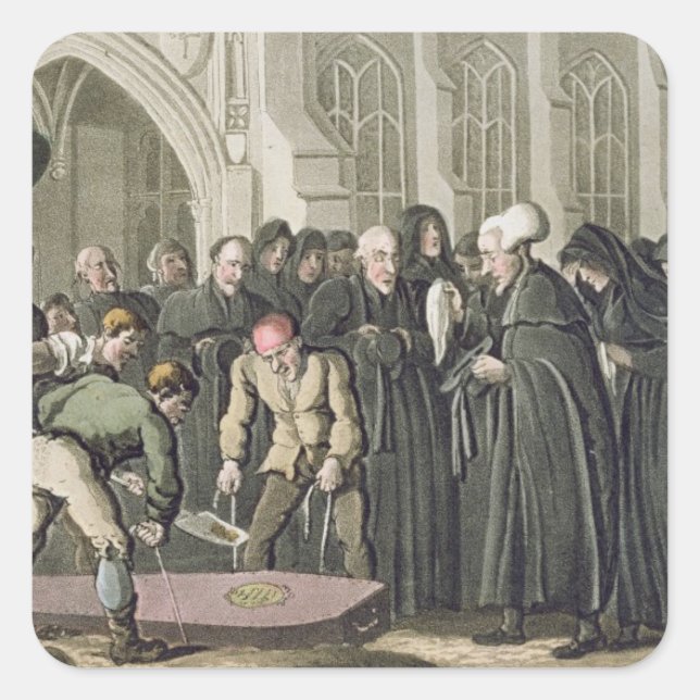 Dr Syntax at the Funeral of his Wife, from 'The To Square Sticker (Front)