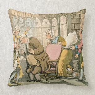 Dr Syntax in Danger, from 'The Tour of Dr Syntax i Cushion