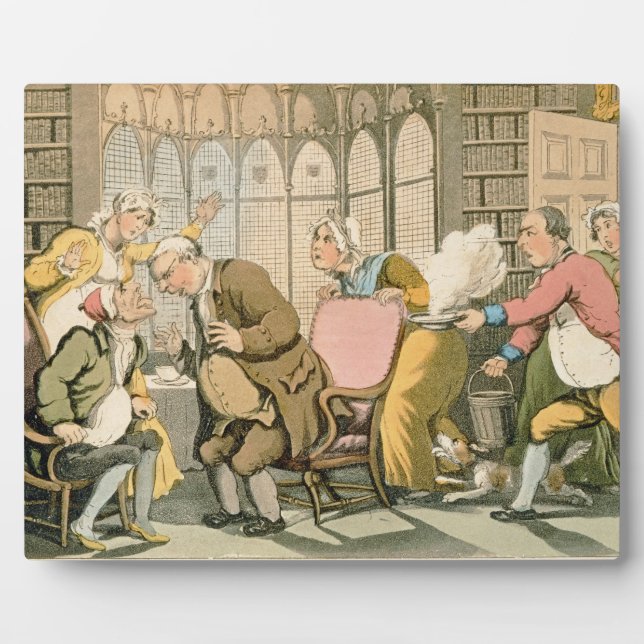 Dr Syntax in Danger, from 'The Tour of Dr Syntax i Plaque (Front)