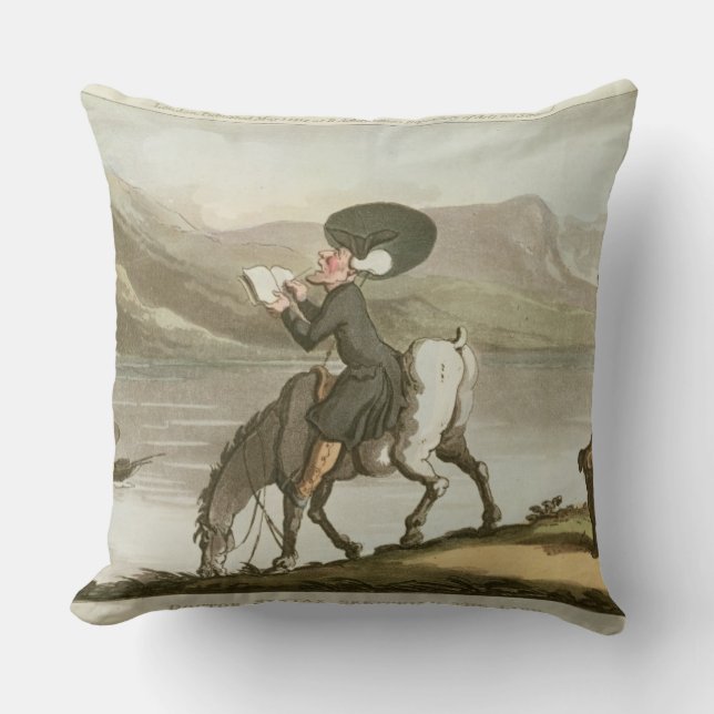 Dr. Syntax sketching the lake Cushion (Front)