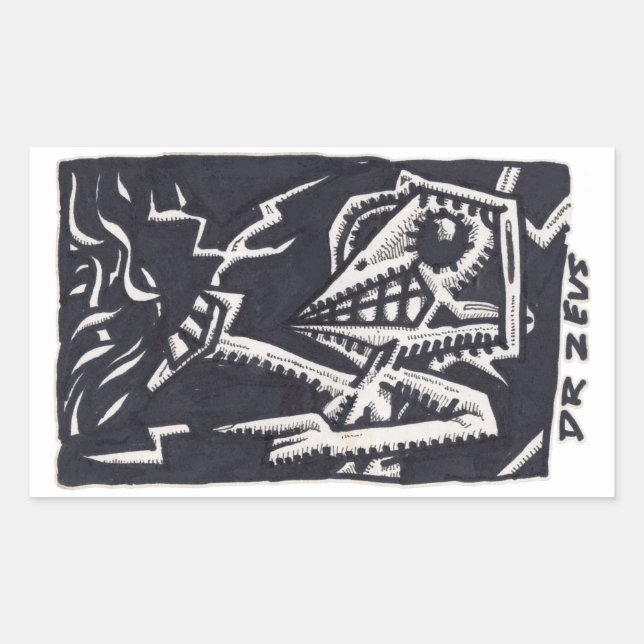 Dr Zeus Rectangular Sticker (Front)