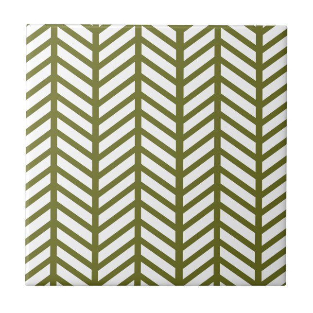 Drab Green Chevron Folders Tile (Front)