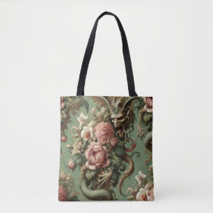 Drac’s Finery – Baroque Dragon Gothic Tote Bag