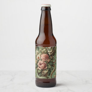 Drac’s Finery – Gothic Dragon Floral  Beer Bottle Label