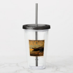"Dracarys" Drogon Breathing Fire Graphic Acrylic Tumbler