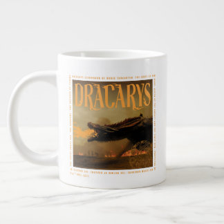 "Dracarys" Drogon Breathing Fire Graphic Large Coffee Mug