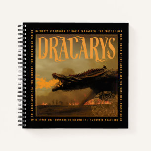 "Dracarys" Drogon Breathing Fire Graphic Notebook