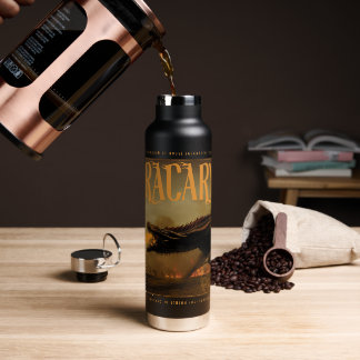 "Dracarys" Drogon Breathing Fire Graphic Water Bottle