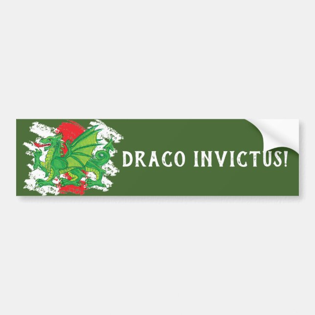 Draco Invictus Bumper Sticker (Front)