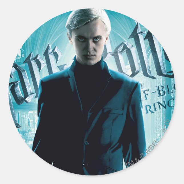 Draco Malfoy Classic Round Sticker (Front)