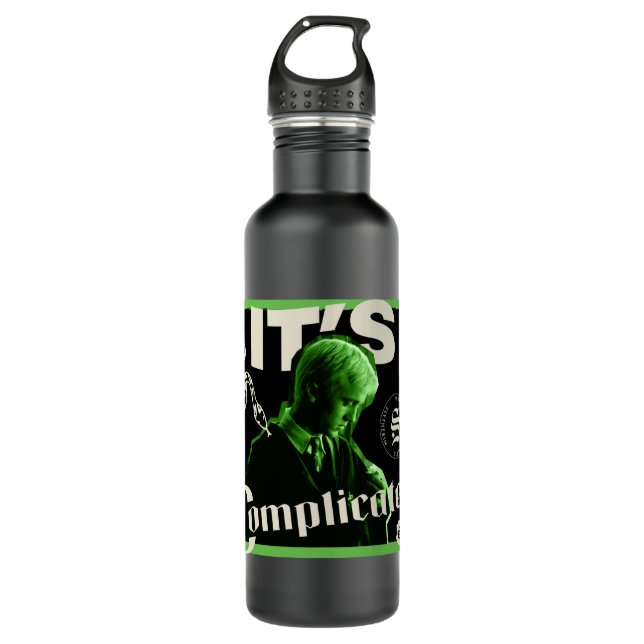 Draco Malfoy - "It's Complicated" 710 Ml Water Bottle (Front)