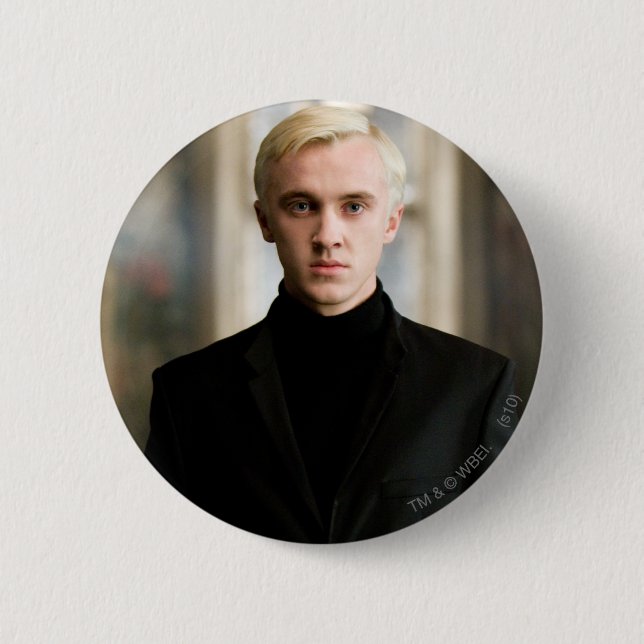 Draco Malfoy Straight On 6 Cm Round Badge (Front)