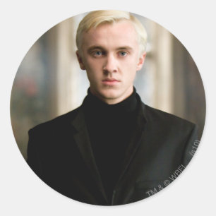 Draco Malfoy Straight On Classic Round Sticker