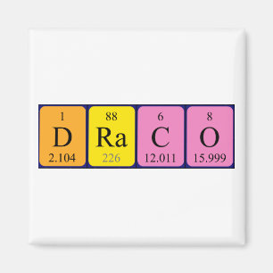 Draco periodic table name magnet