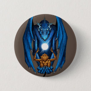 DRACO SIMIAN PRODUCTIONS 6 CM ROUND BADGE
