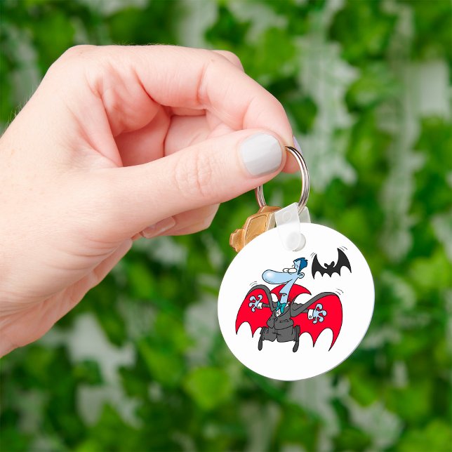 Dracula And A Bat Keychain (Creator Uploaded)