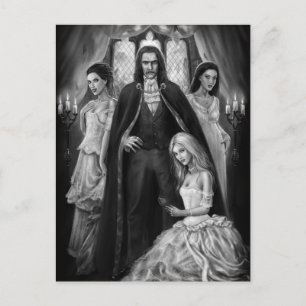 Dracula and his Ladies Postcard