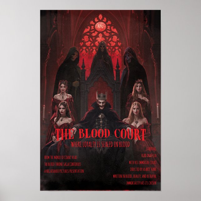 Dracula Blood Court Gothic Horror Poster (Front)