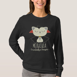 Dracula Cat Halloween Vampire Cat Meowcula 2020 Ki T-Shirt