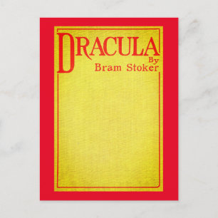 Dracula Cover of the first edition Postcard
