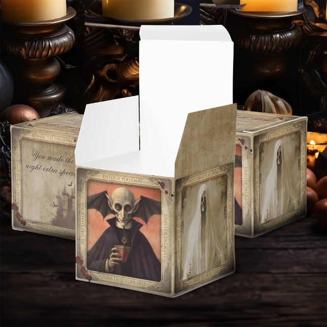Dracula, Creepy Nun, and Ghost Halloween Favour Box (Creator Uploaded)