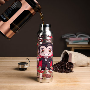 Dracula Cute Spooky Water Bottle