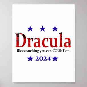Dracula Election Sign - Funny Halloween And Humour