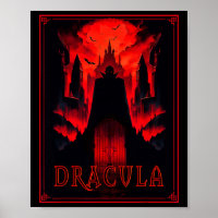 Dracula Gothic Horror Vampire Art -halloween Vampi
