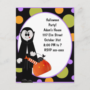 Dracula Halloween Party Invitation ~ Customise!