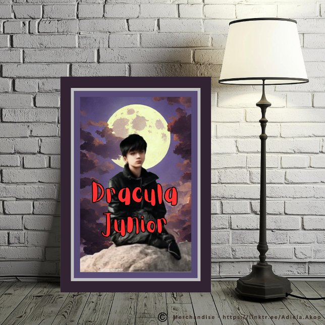 Dracula Junior Poster (DJ Poster designed by Poet Adiela Akoo. Browse my store for more interesting finds & gr8t gift ideas)